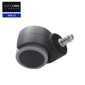 50kg Bifma Nylon Brake Office Chair Wheel Pulley With Circlip Insert And Light