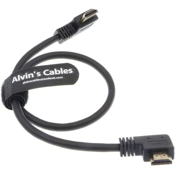 Buy Alvin's Cables Z Cam E2 L Shape 4K 60P HDMI Cable for Atomos Shinobi Ninja V Monitor and Portkeys BM5 Right Angle to Right Angle High Speed HDMI Cord 45CM at wholesale prices