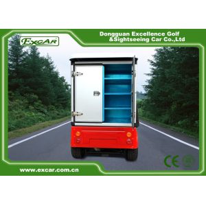 2 Seater Electric Ambulance Car 3.7KW 48V Trojan Battery With Cargo Box
