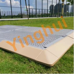 China Customizable Modular PP Floor Deck Temporary Protect Flooring for Events Party Tent Concerts Walkway Exhibition on sale