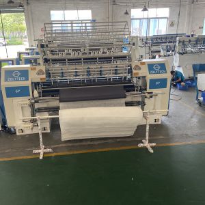 Machine Quilting Comforter With Fabric Rolling Device By Zolytech