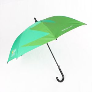 China Curved Handle Promotional Gifts Umbrellas , Custom Printed Golf Umbrellas on sale