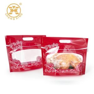 Bopp Antifog Food Packaging Microwavable Grilled Rotisserie Chicken Plastic