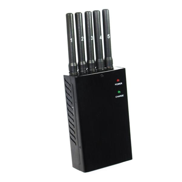 Buy Mini Handheld Mobile Phone And Gps Signal Jammer , Wifi Scrambler Device 3W at wholesale prices