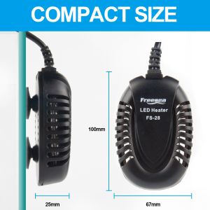 Aquarium 75W Adjustable Fish Tank Heater With Digital Temperature Display