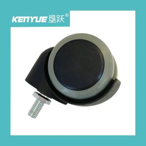 China 2 Inch Hospital Casters Black Special Accessories PU Material on sale