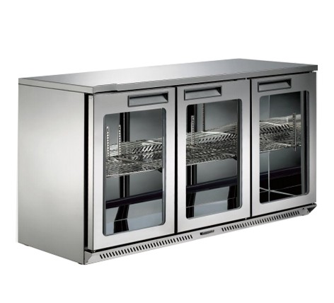0.3L Industrial Catering Fridge Stainless Steel Easy Clean 1375*515*900mm 5.5kw.H/24h