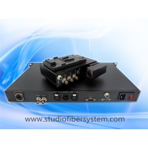 JVC mobile fiber system with OpticalCon Duo Interface powered by hybird cable