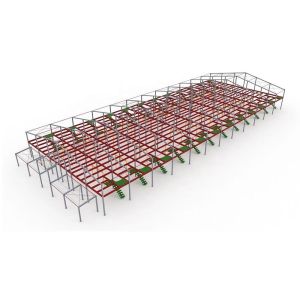 Rock Wool Insulation Prefabricated Steel Structure Workshop
