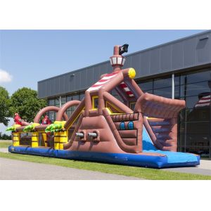 Quality Digital Printing Inflatable Obstacle Course , Floating Obstacle Course With CE for sale