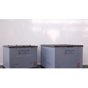 China Customizable heavy duty collapsible storage foldable plastic box pallet plastic pallet box for automotive parts packaging on sale