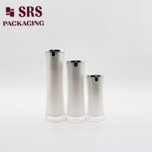 black special shape 15ml 30ml 50ml acrylic lotion round bottle