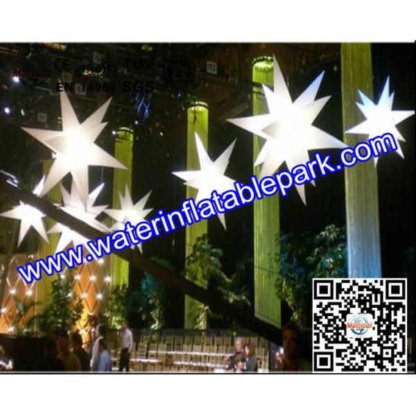 Buy Illuminated Night Club Decoration Inflatable LED Lighting  Star FOR Event at wholesale prices
