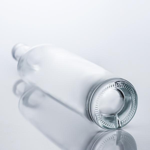 Custom Shape Long Neck Glass Liquor Bottle for Gin Rum Vodka