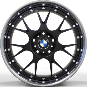 PCD 5-108 Two Piece Forged Wheels ET10 Matte Black Rims 20 Inch