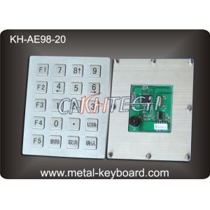 20 Keys Vandal - Proof Industrial Metal Keyboard USB or PS2 Interface