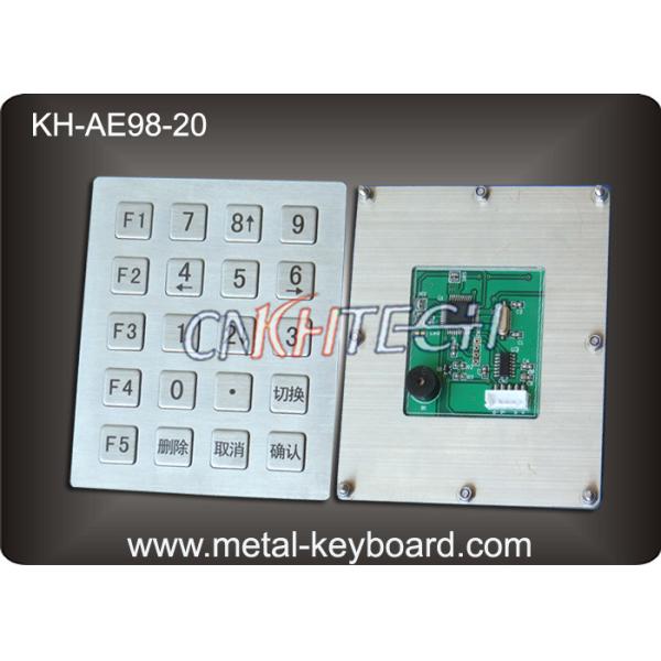 20 Keys Vandal - Proof Industrial Metal Keyboard USB or PS2 Interface