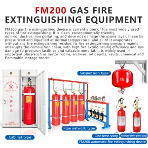 Wholesale Suppliers 30L Electromagnetism Suspension FM200 Gas Fire Extinguishing