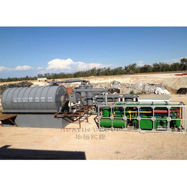 Buy 30 Ton Continuous Tyre Pyrolysis Plant Batch Type With High Oil Yield PLC Control at wholesale prices