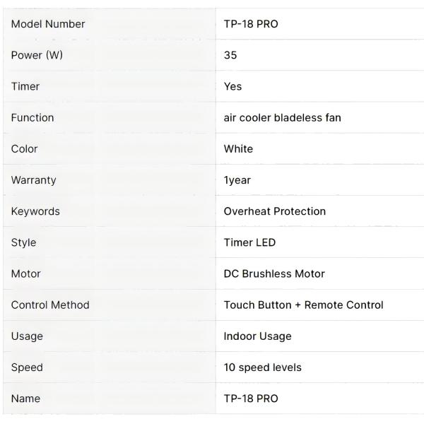 35W Power Tower Fan for Consistent Airflow and Swing Function in Portable House