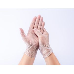 Disposable Transparent Plastic Food Grade Vinyl Food Gloves Household