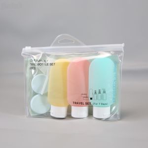 Multi Purpose Zipper Cosmetic Plastic Bag Lightweight Transparent Waterproof