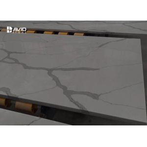 Kitchen Calatta Quartz Stone Countertops Bacteria Resistant Long Lasting