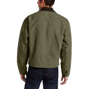 Mens Jacket With Hood , Long Sleeve Triple-stitched Main Seams