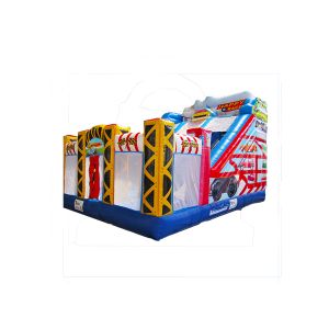 China Children Fun Park Inflatable Bounce House With Large Slide on sale