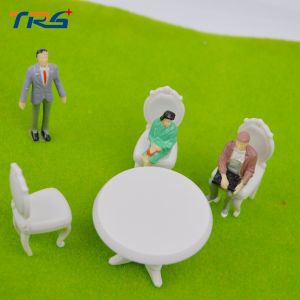 1:25 ABS plastic scale train building painted peopleModel Train Passenger