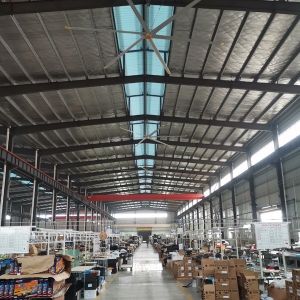 China 7.3m 24FT PMSM Motor Industrial Ceiling Fan For Warehouse Ventilation And Air Cooling on sale