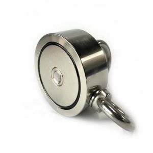 94mm Dneodymium Retrieving Magnet Rust Resistant With Two Eyebolt