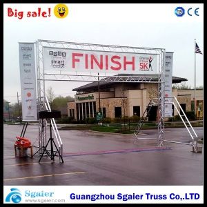 Quality Spigot Finish Line Frame Lighting Gantry Systems Banner For Marathon Easy To Install for sale