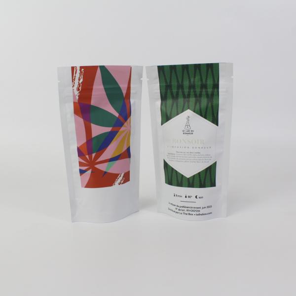 Buy Healthy snacks chips plastic packaging flat bottom zipper bag at wholesale prices