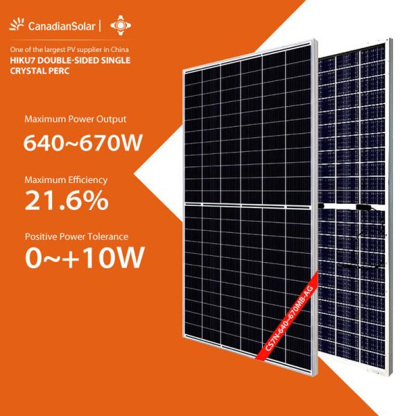 Buy 640w - 670w Half Cell Mono Solar Panel Warehouse at wholesale prices