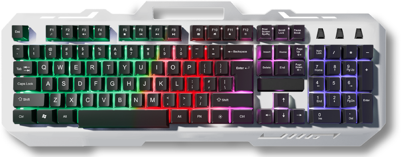 Quality ETEK Wired LED Gaming Keyboard with FN Function and RGB Backlight for sale