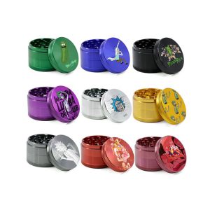 Rick Morty Pattern Cigarette Grinder