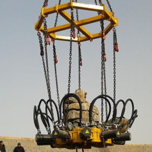 Excavator Attachment Equipment Construction Concrete Hydraulic Round Pile