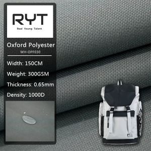 1000D 100% Polyester PU Fabric Shoes Durable Water Resistant Fabric