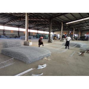 Galvanized Gabion Baskets 2.0-4.0mm Wire Hexagonal Mesh