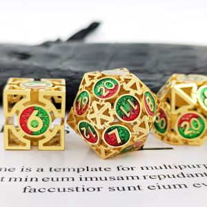 Arrow Hollow Metal Dice Suit Multi -Faceted DND Dungeon And Dragon