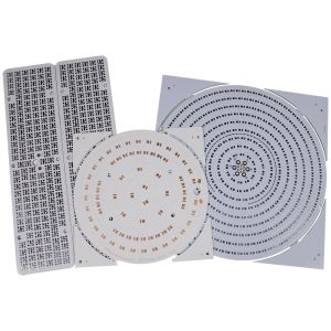 Customized Round Single Sided PCBs 12v Led Light Circuit Board