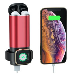 3 In 1 Multifuntional Wireless Charger Power Bank 15W 5200mAh