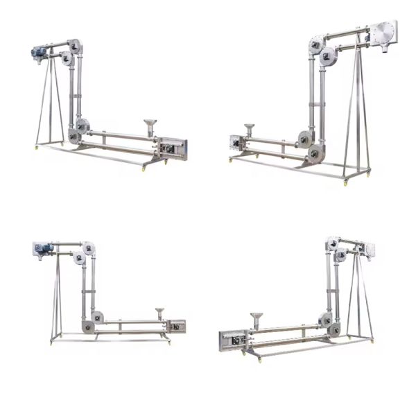 Fully Enclosed Pipeline Chain Conveyor Achieves Dust-Free Powder Transport Industrial-Grade Powder Zero-Leakage Environmental Equipment Supports OEM