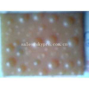 Round stud pattern shoe sole rubber material sheet , abrasion resistant