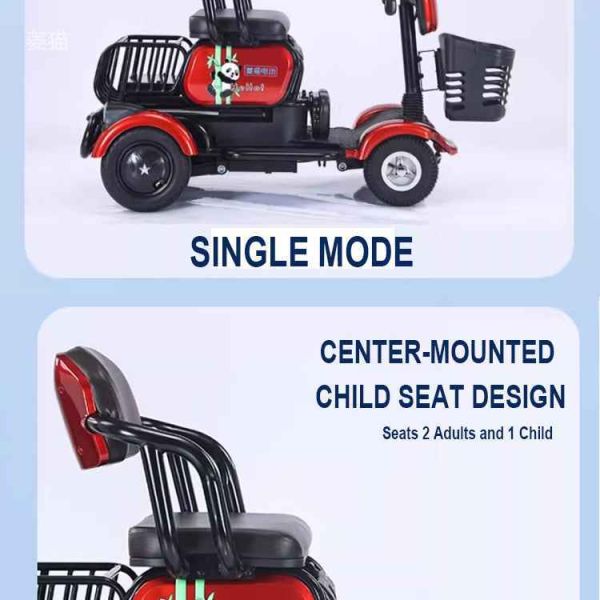 Senior Electric Four Wheeled Mobility Scooter 53KG With Automatic Braking