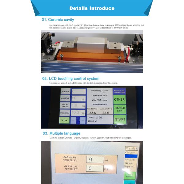 100W YAG Spot Jewelry Laser Welder With Microscope Fit Silver Gold Copper