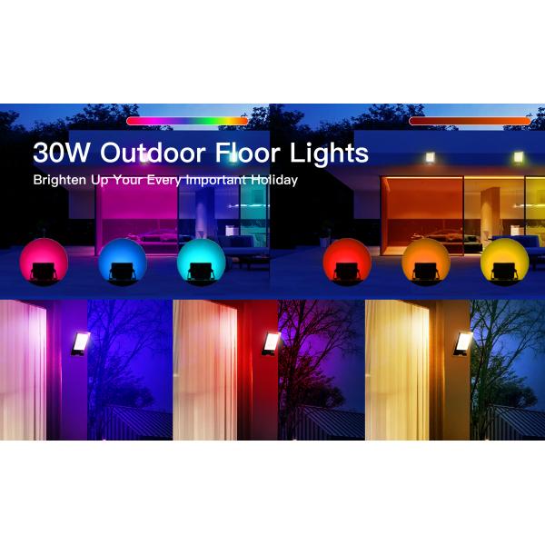 Waterproof Outdoor RGB LED Floodlight Smart IP66 LED Flood Light 100W