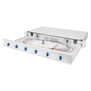 FTTH 6 To 12 Core Fiber Optic Patch Panel With 6 Simplex Or Duplex Adapters