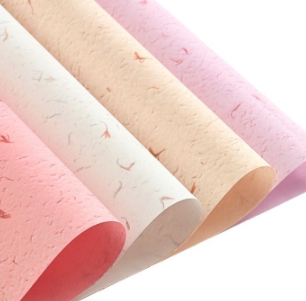 Petal kraft paper retro mixed with Dongba paper flower packaging paper